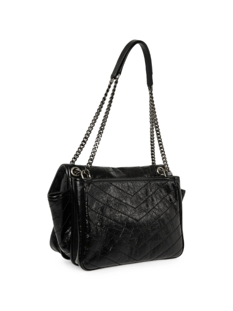 Geanta de umar Saint Laurent Niki neagra din piele - Img 3