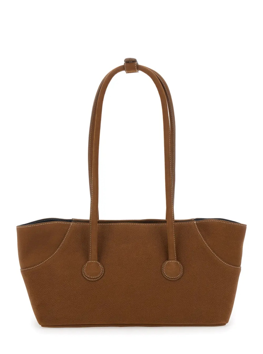 Geanta de umar Shoulder Bag 'BOAT SHOPPER LARGE' with Brown Leather Details for Women - Img 2