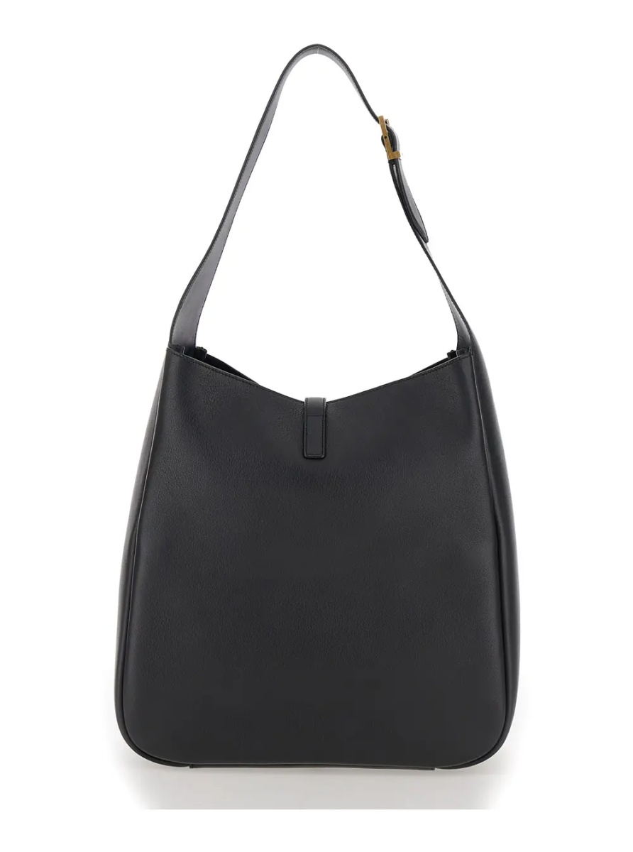 Geanta de umar Shoulder Bag 'Le 5 à 7 Grande' with Cassandre in Smooth Black Leather Woman - Img 2