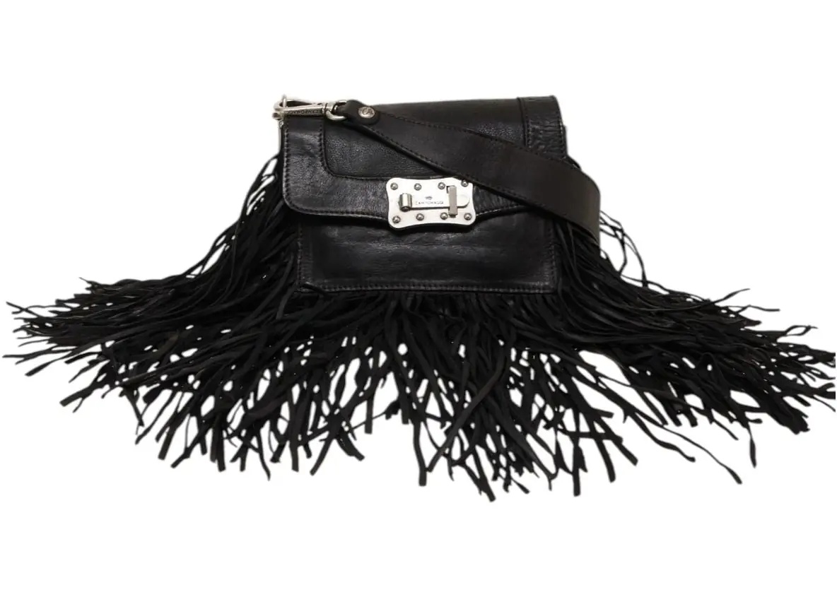 Geanta de umar Shoulder bag with fringe details - Img 4