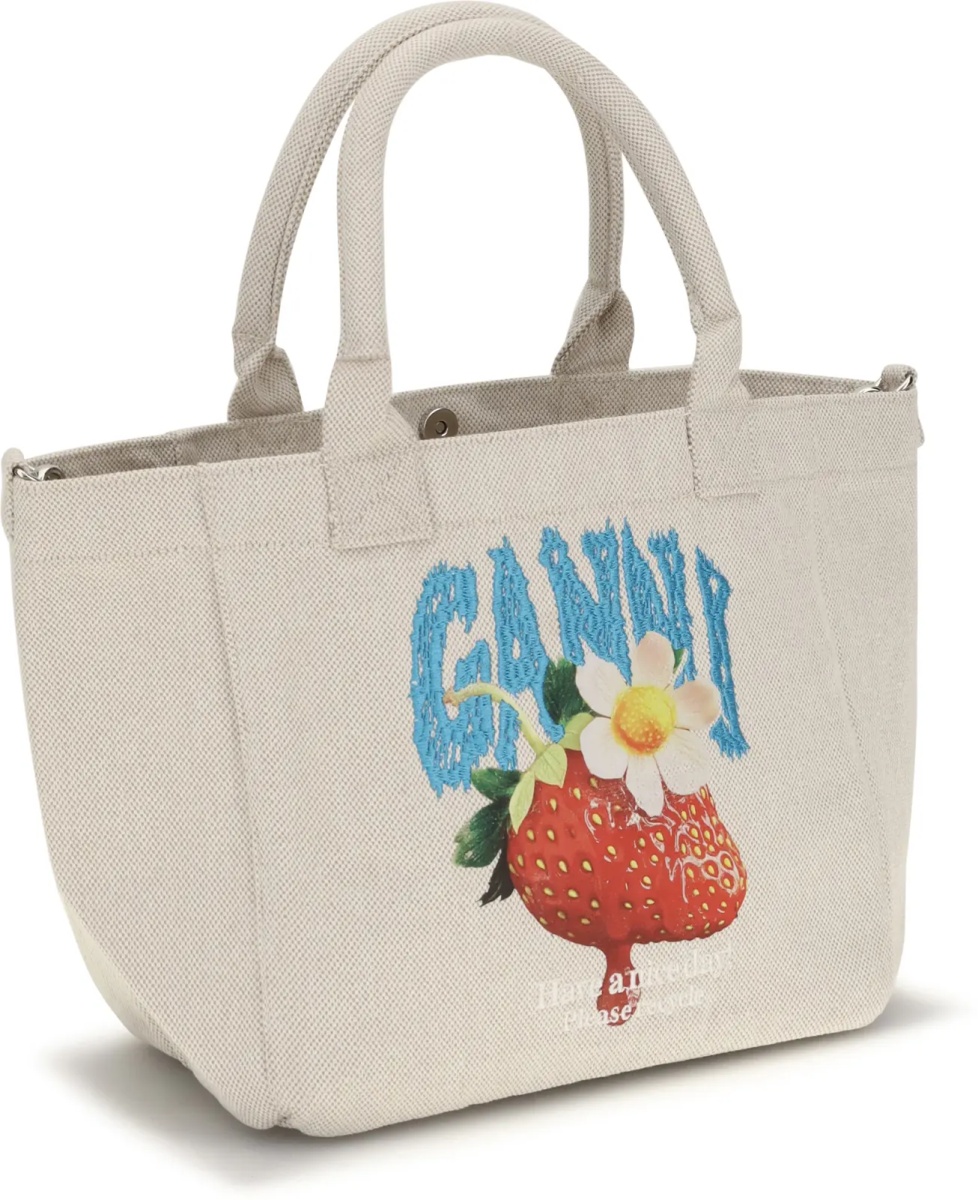 Geanta de umar Small Easy Shoulder Bag with strawberry print - Img 2