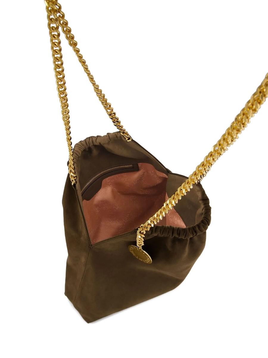 Geanta de umar Stella McCartney falabella maro din poliamida si polyester - Img 4