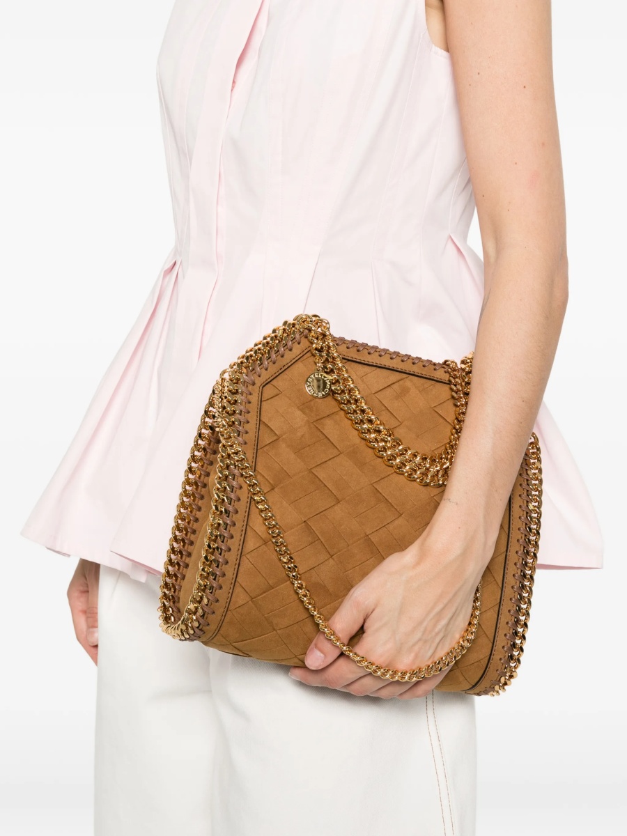 Geanta de umar Stella McCartney falabella maro din poliamida - Img 2