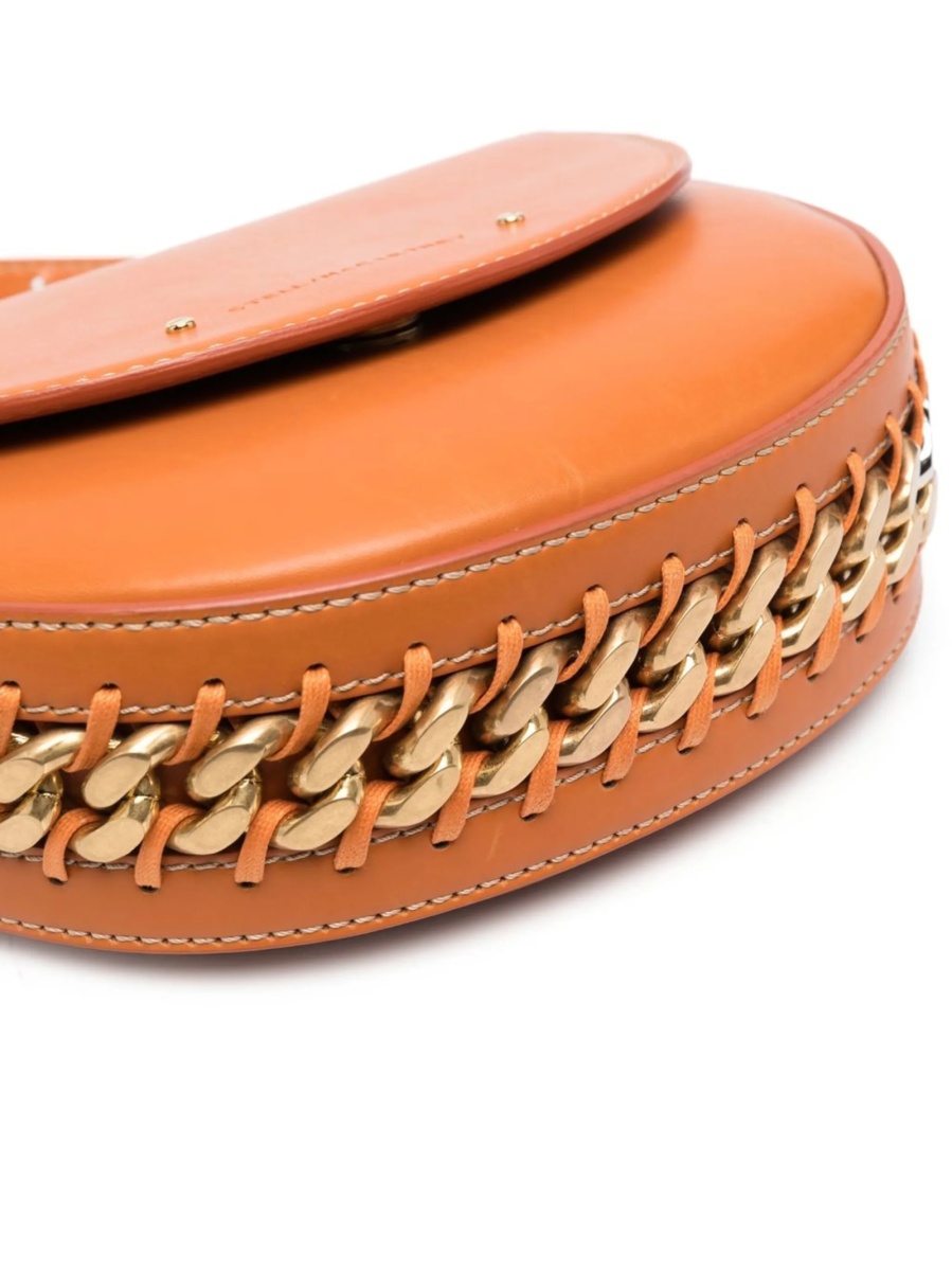 Geanta de umar Stella McCartney falabella portocalie din poliamida si poliuretan - Img 4