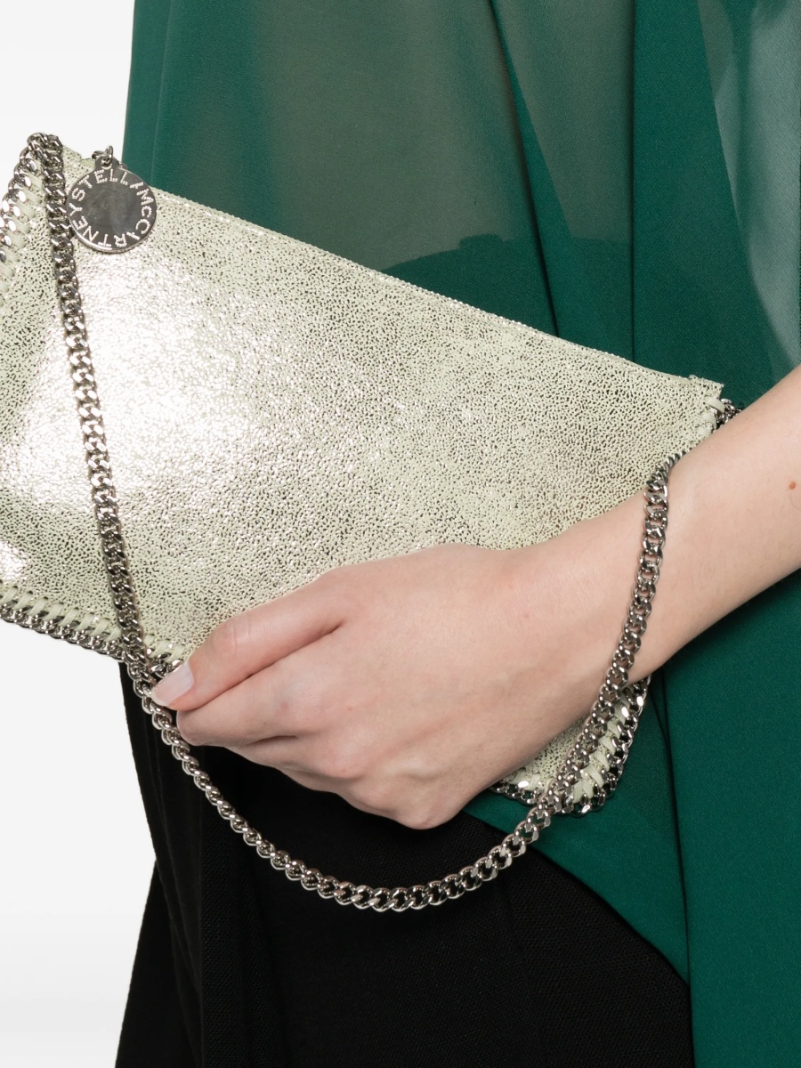 Geanta de umar Stella McCartney verde din material textil - Img 2