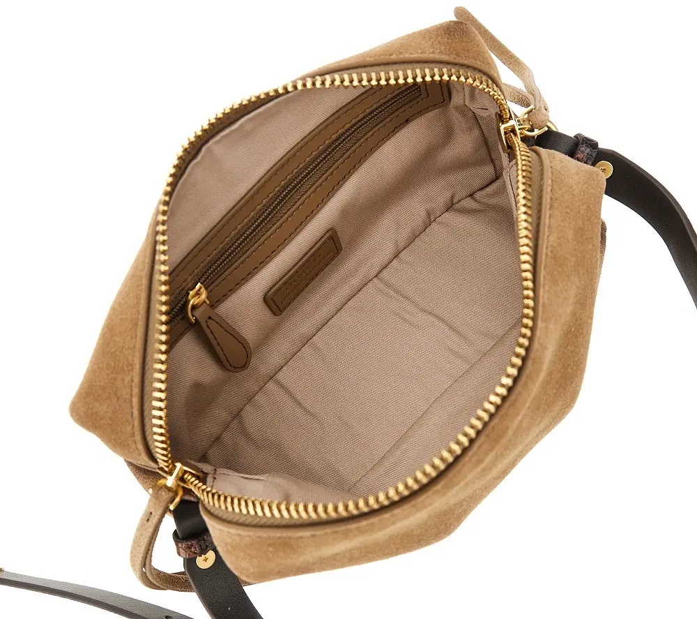 Geanta de umar Suede leather Mini crossbody bag - Img 3