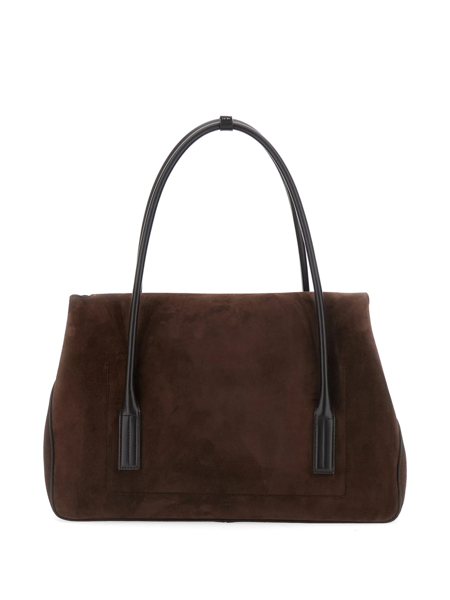 Geanta de umar Tom Ford maro din piele - Img 2