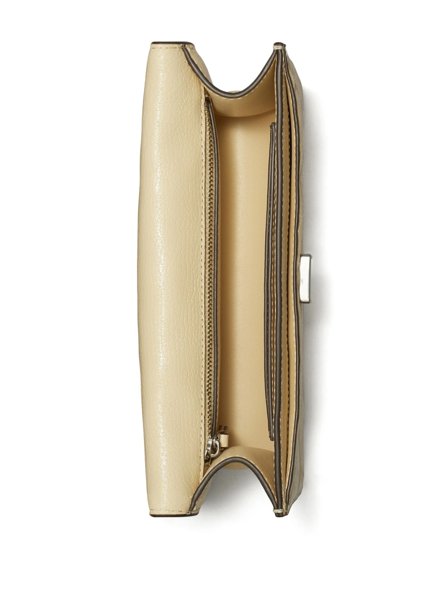Geanta de umar Tory Burch fleming neutra din piele - Img 4