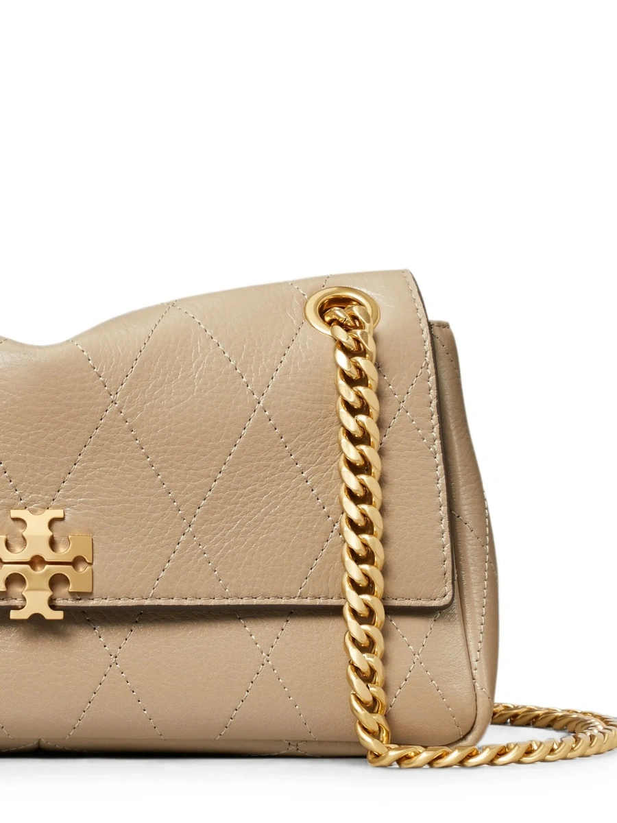 Geanta de umar Tory Burch gri din piele intoarsa - Img 6