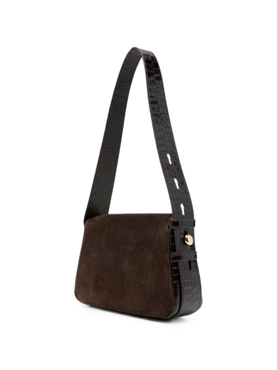 Geanta de umar Tory Burch maro din piele intoarsa - Img 3