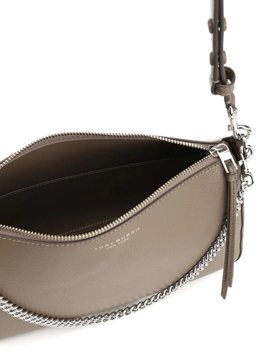 Geanta de umar Tory Burch maro din piele - Img 4