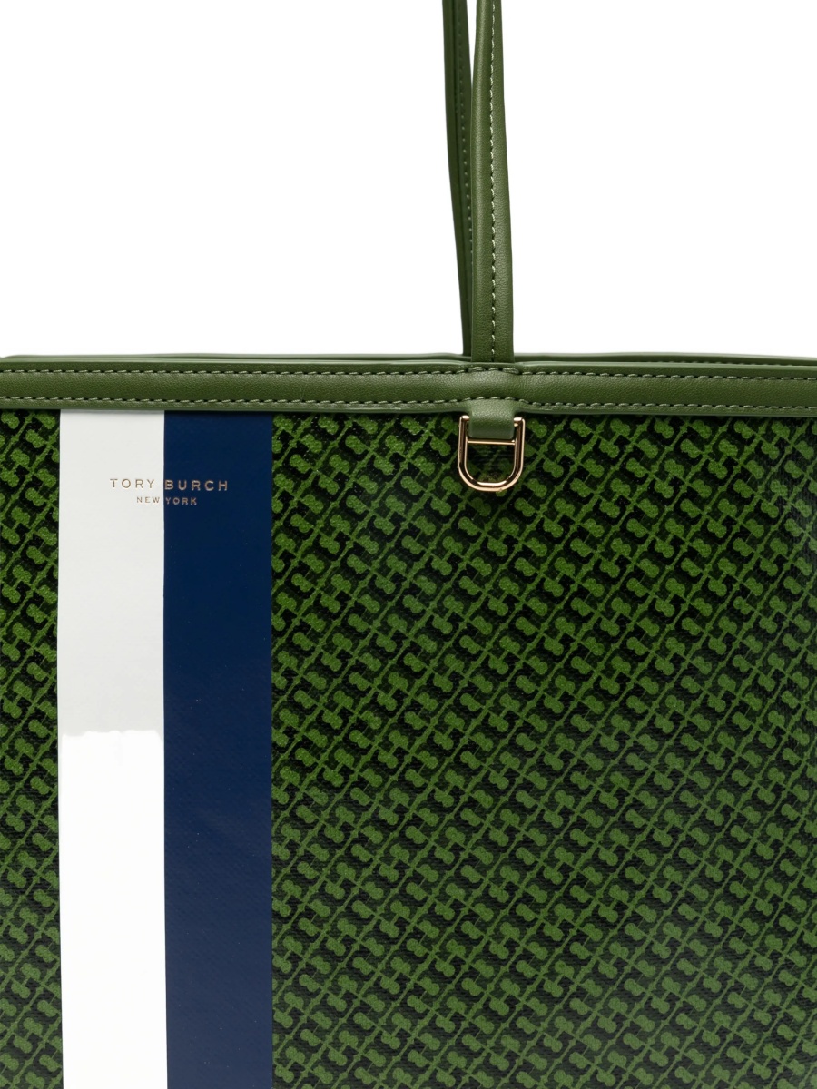 Geanta de umar Tory Burch verde din piele - Img 4