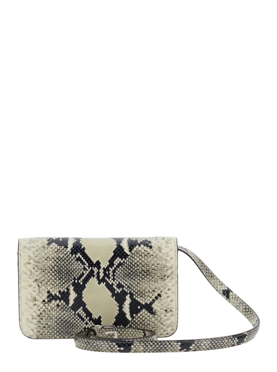 Geanta de umar TOTÊME multicolor Crossbody bag with T-lock closure and python print in leather for women - Img 2