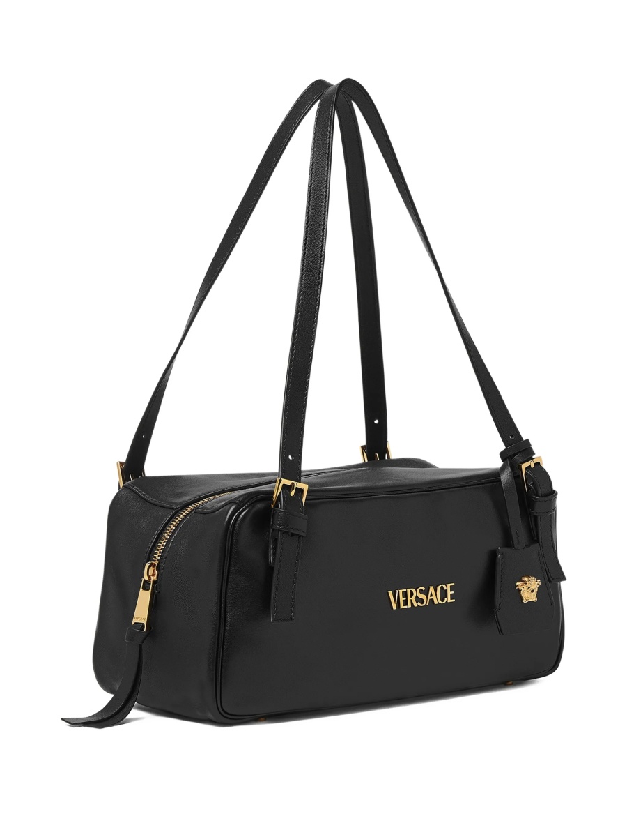 Geanta de umar Versace neagra din piele - Img 5