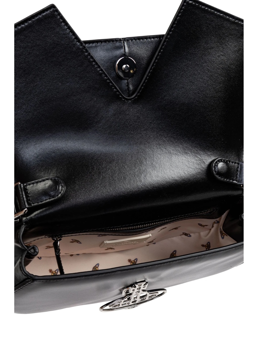 Geanta de umar Vivienne Westwood neagra din piele - Img 5