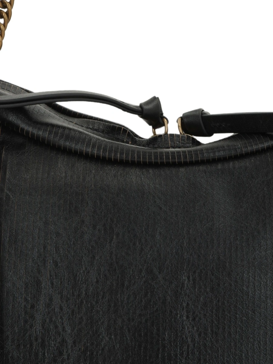 Geanta de umar Vivienne Westwood neagra din piele - Img 4