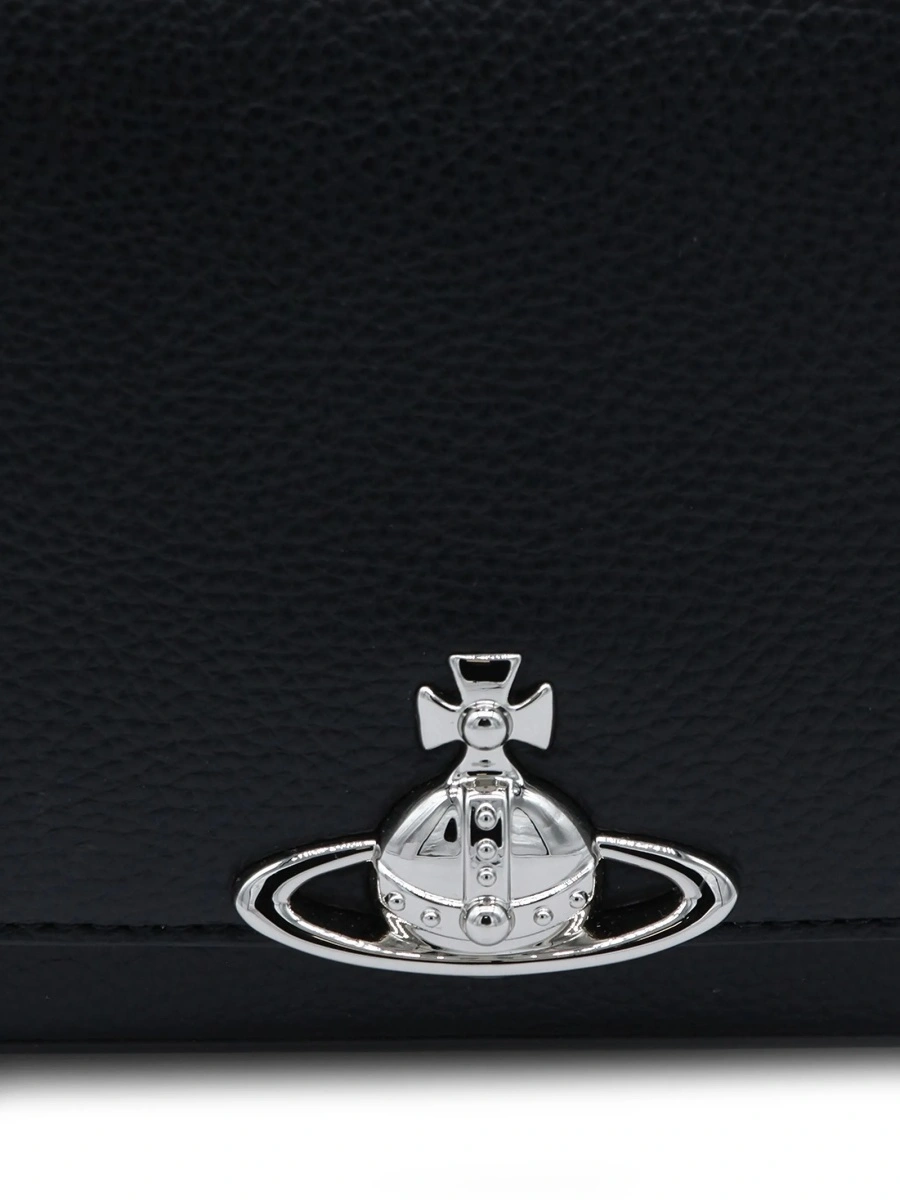 Geanta de umar Vivienne Westwood neagra din poliuretan - Img 4