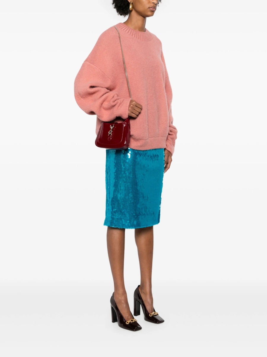 Geanta mini Gucci rosie din piele - Img 2