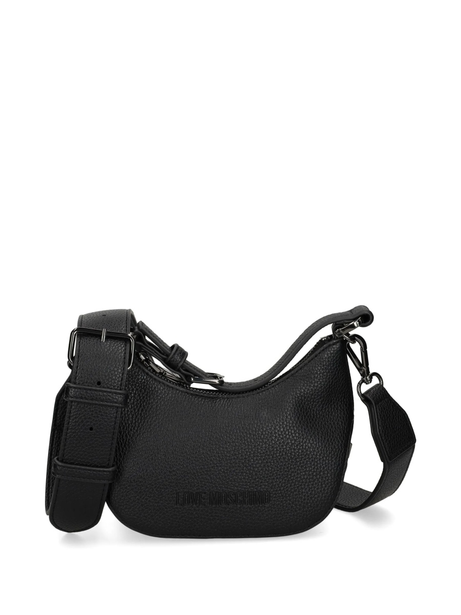 Geanta mini Moschino neagra din poliuretan - Img 5