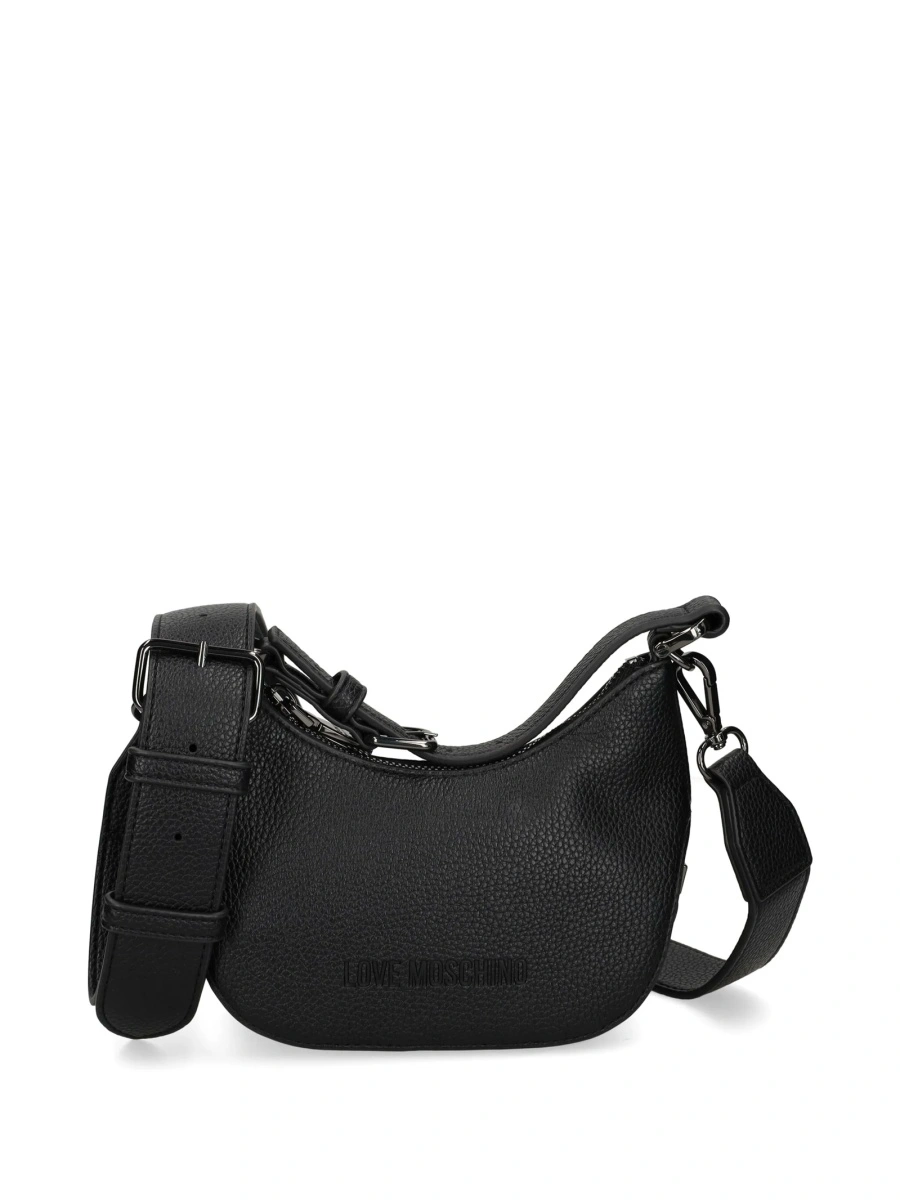 Geanta mini Moschino neagra din poliuretan - Img 5