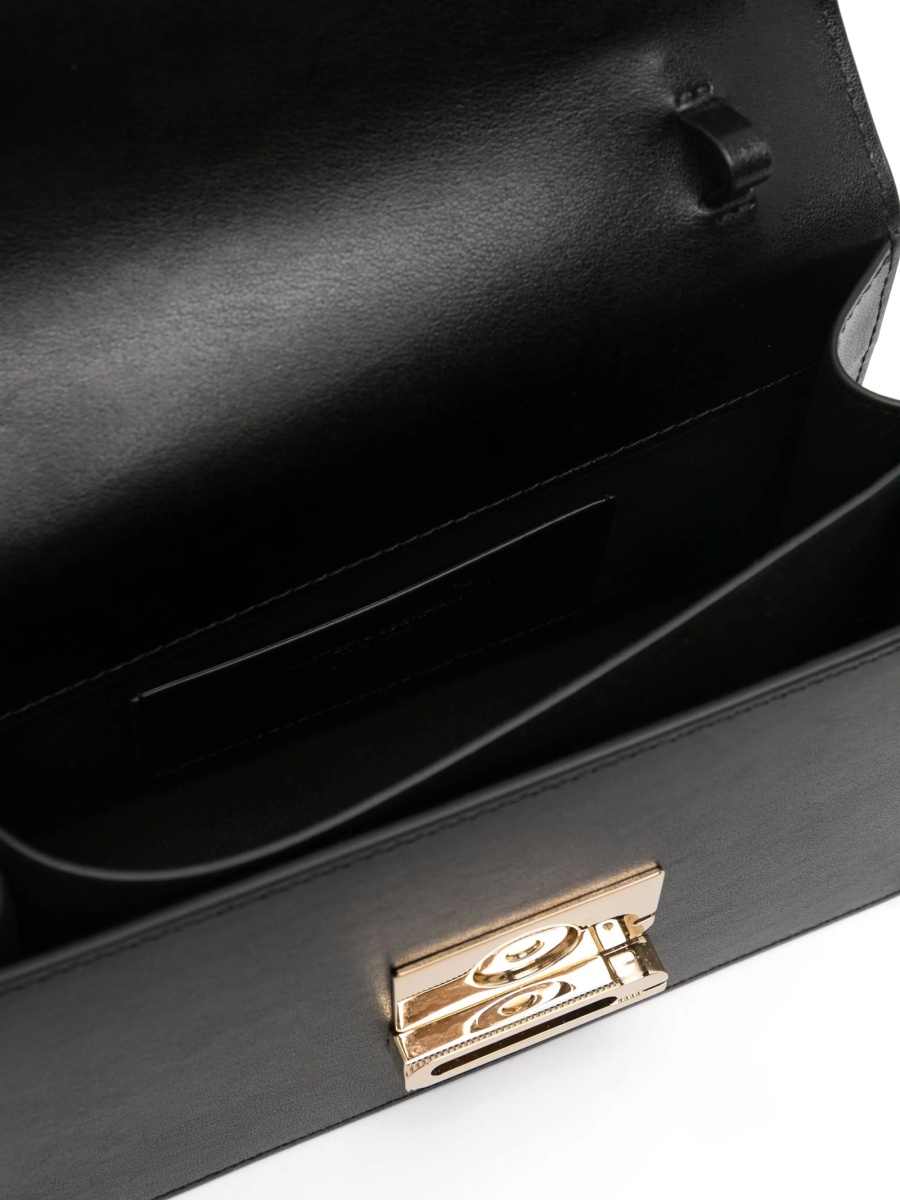 Geanta mini Victoria Beckham neagra din piele - Img 5