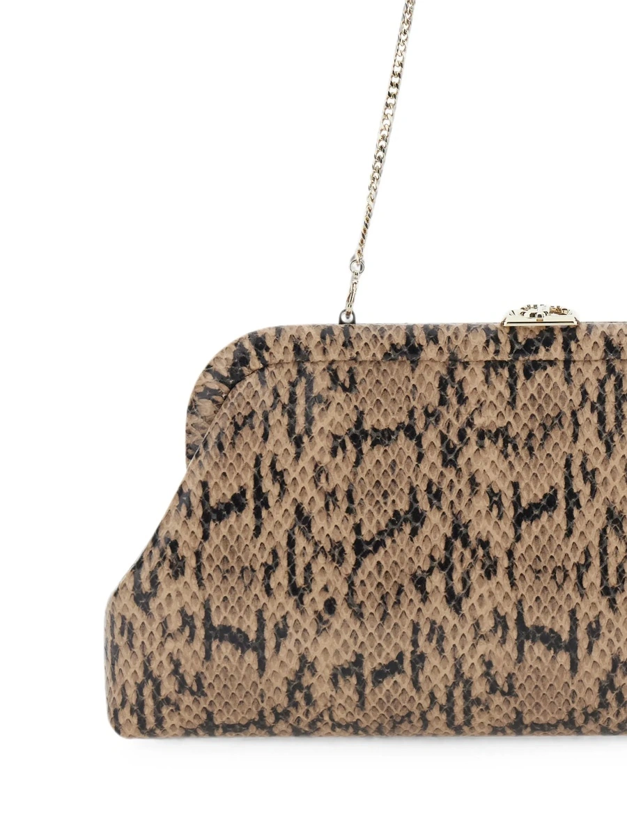 Geanta plic Jimmy Choo maro din piele - Img 5