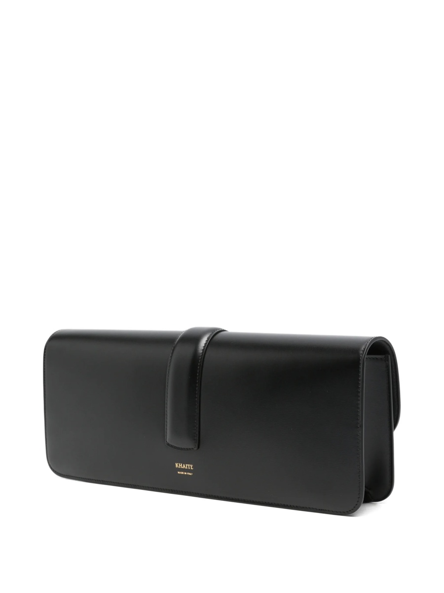 Geanta plic Khaite neagra din piele - Img 3