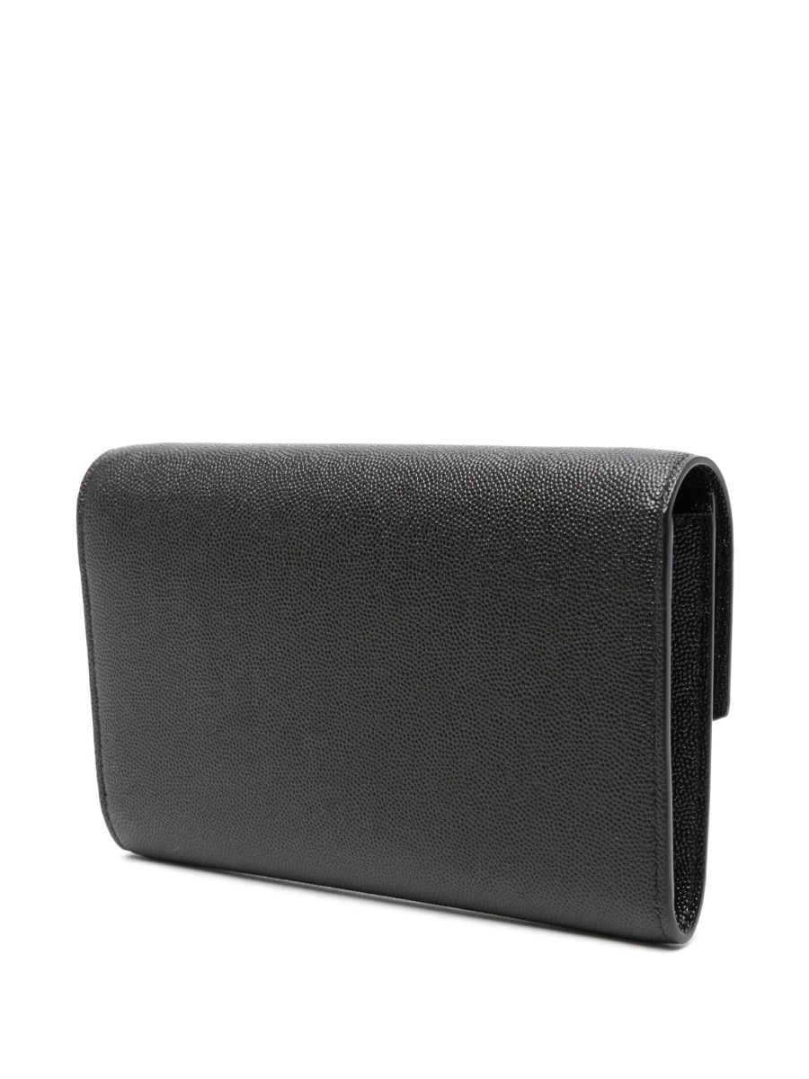 Geanta plic Saint Laurent Envelope neagra din piele - Img 3