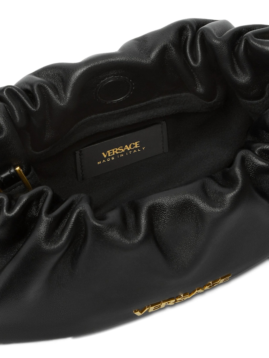 Geanta plic Versace neagra din piele - Img 5