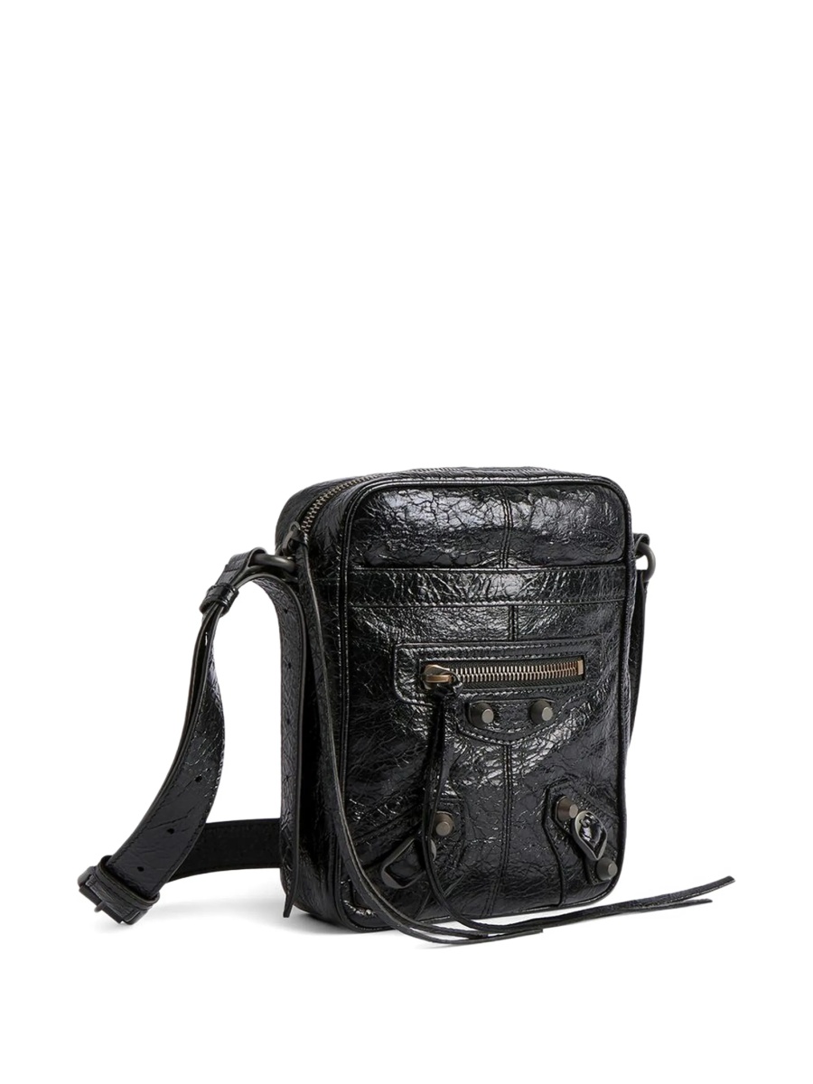 Geanta tip postas Balenciaga neagra din piele - Img 3