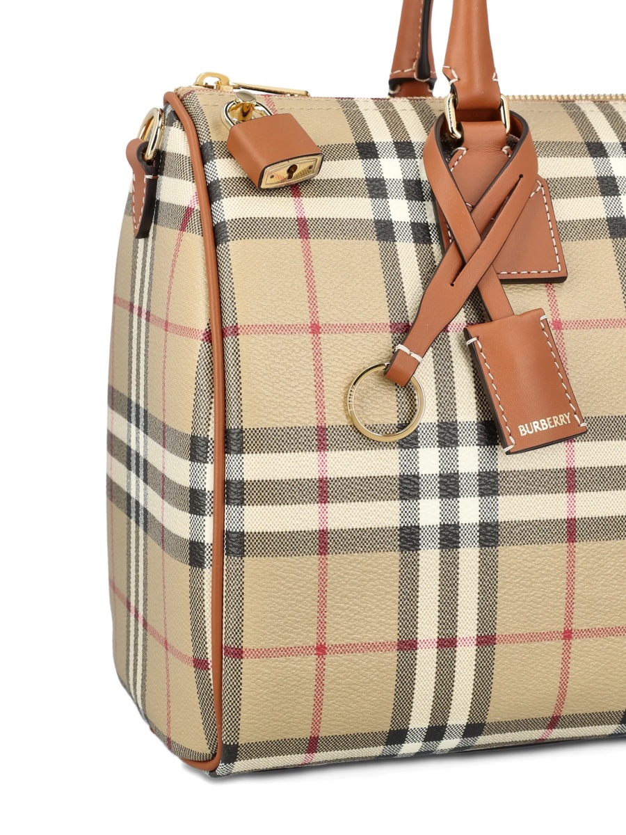 Geanta tip postas Burberry neutra din polyester si bumbac - Img 4