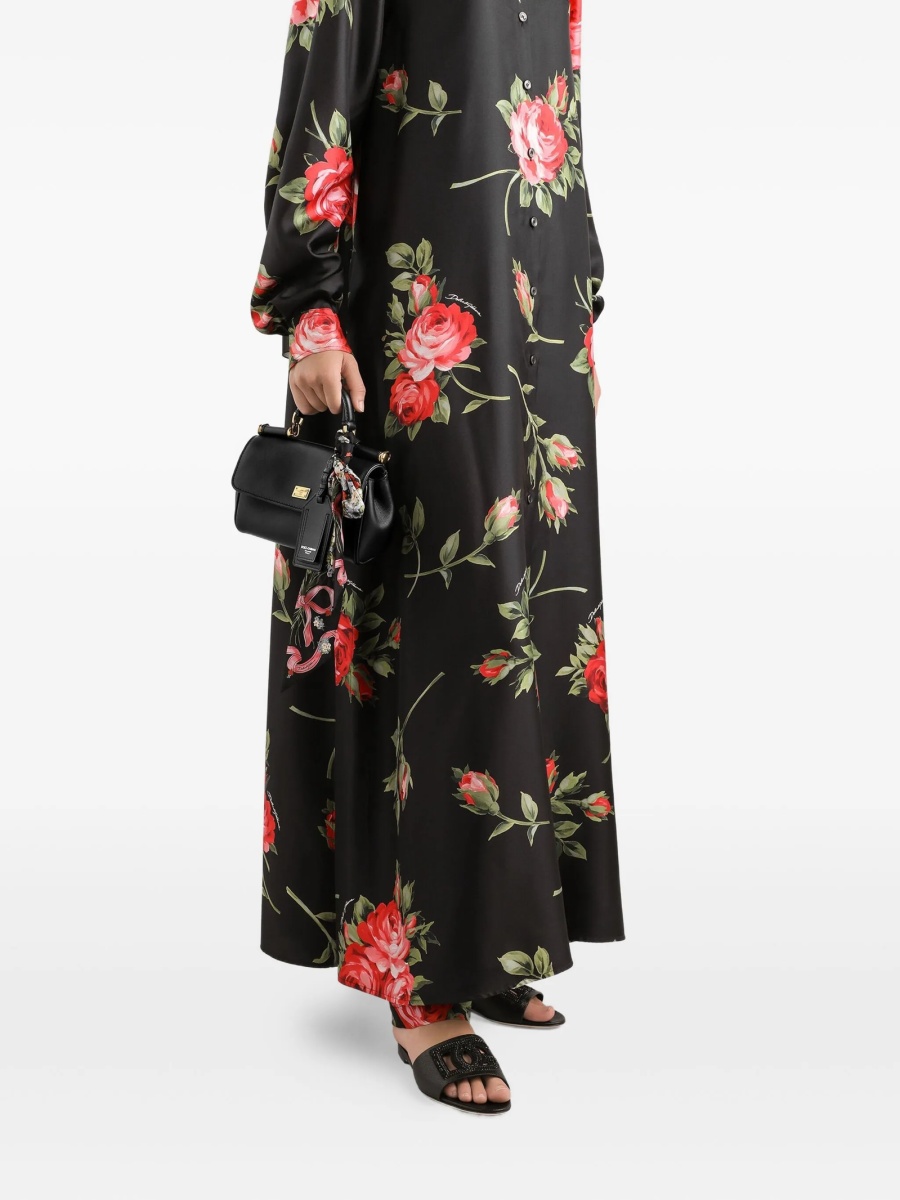 Geanta tip postas Dolce &amp; Gabbana neagra din piele si pvc - Img 2