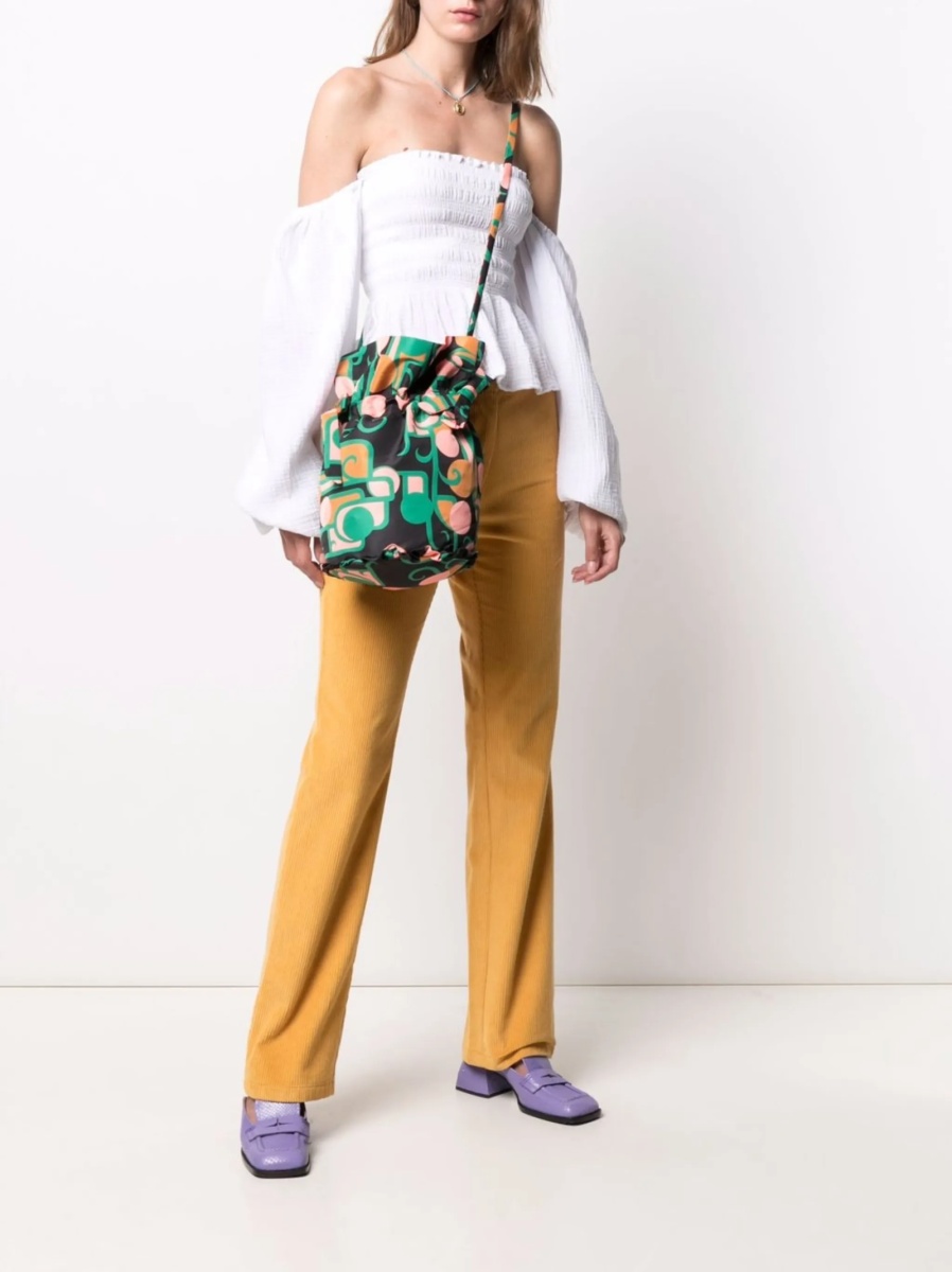 Geanta tip postas La DoubleJ neagra din polyester - Img 2