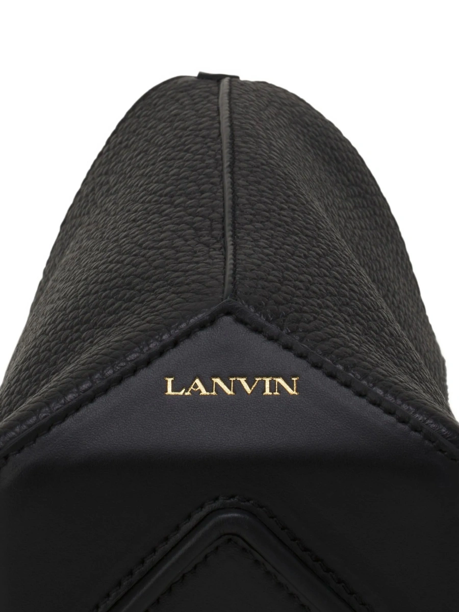 Geanta tip postas Lanvin neagra din bos taurus - Img 5