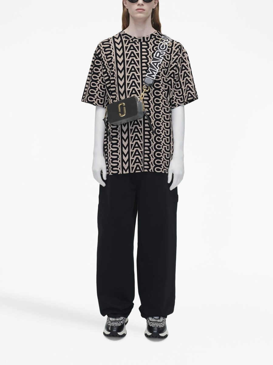 Geanta tip postas Marc Jacobs snapshot neagra din piele - Img 2