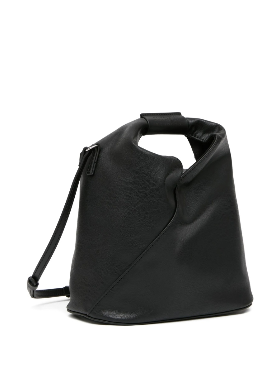 Geanta tip postas MM6 Maison Margiela neagra din piele - Img 3