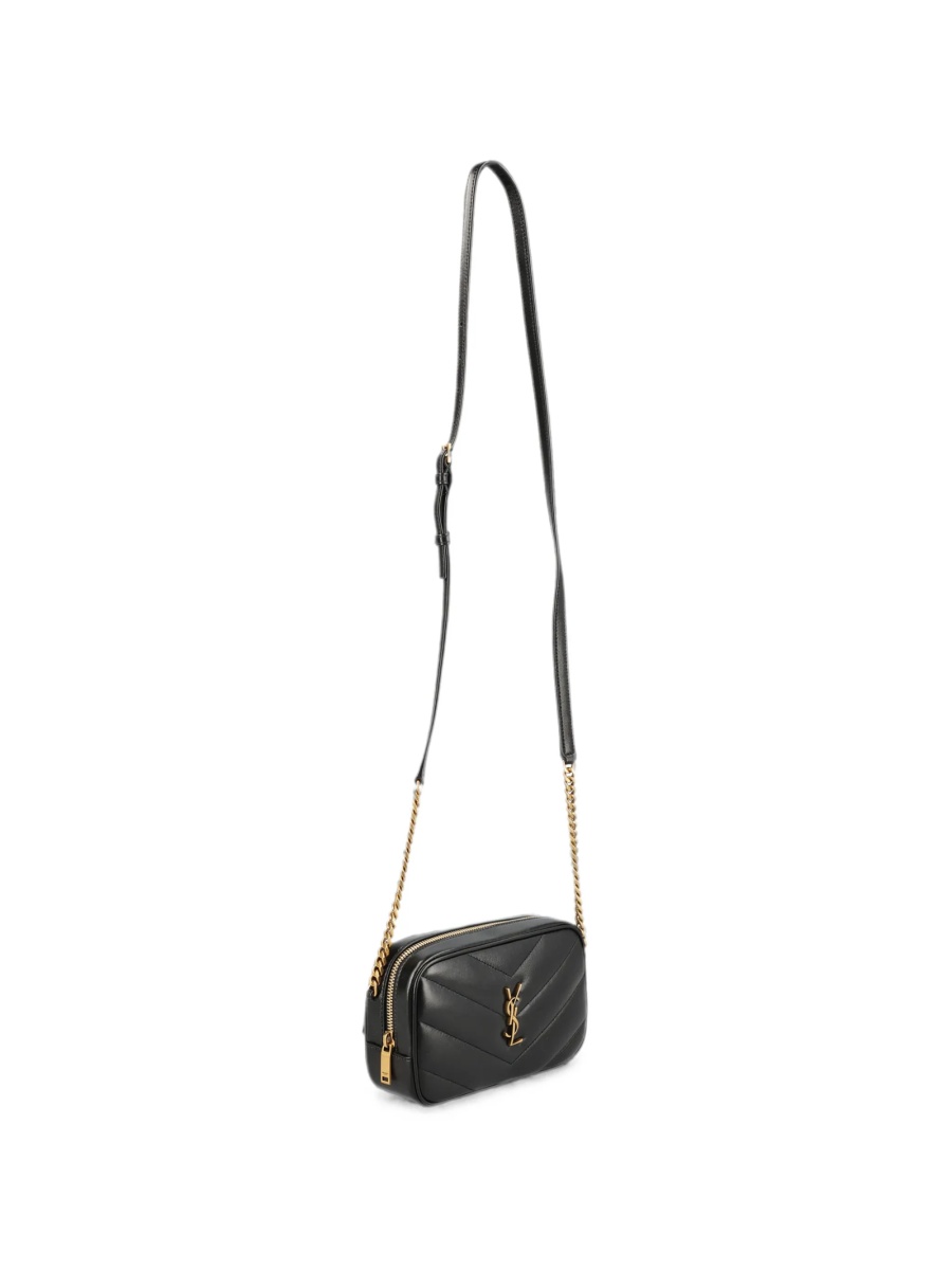 Geanta tip postas Saint Laurent Loulou neagra din piele - Img 3