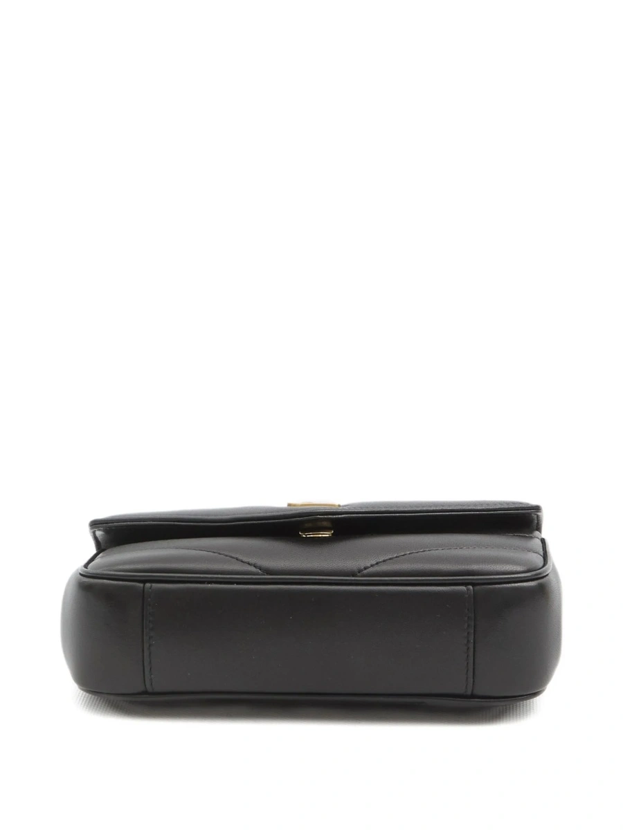 Geanta tip postas Saint Laurent Loulou neagra din piele - Img 7