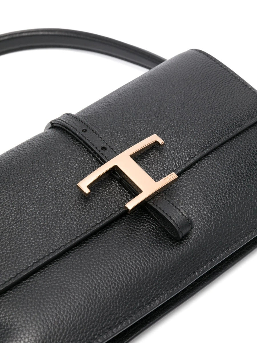 Geanta tip postas TOD'S neagra din piele - Img 4