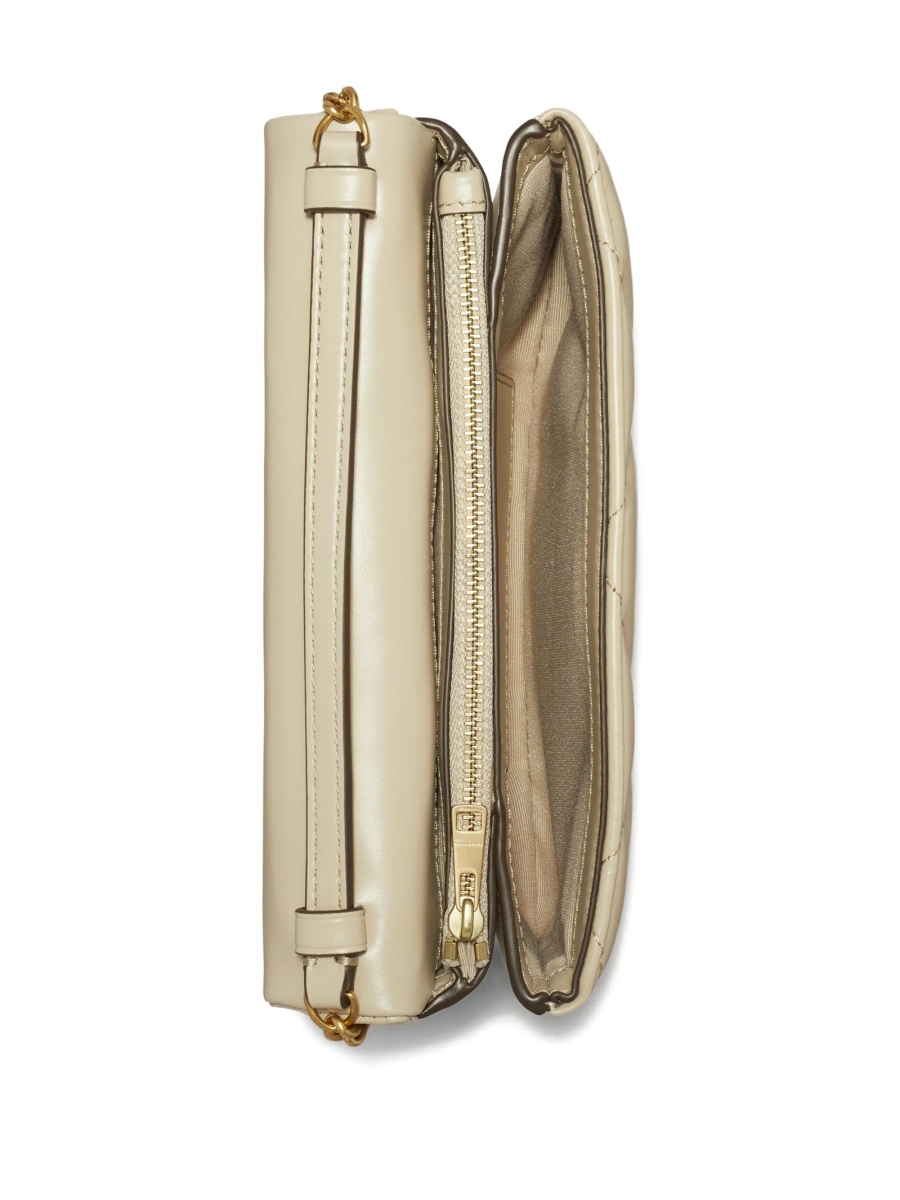 Geanta tip postas Tory Burch neutra din piele - Img 5