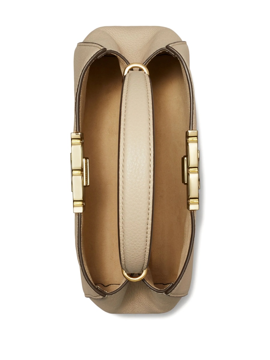 Geanta tip postas Tory Burch neutra din piele - Img 5
