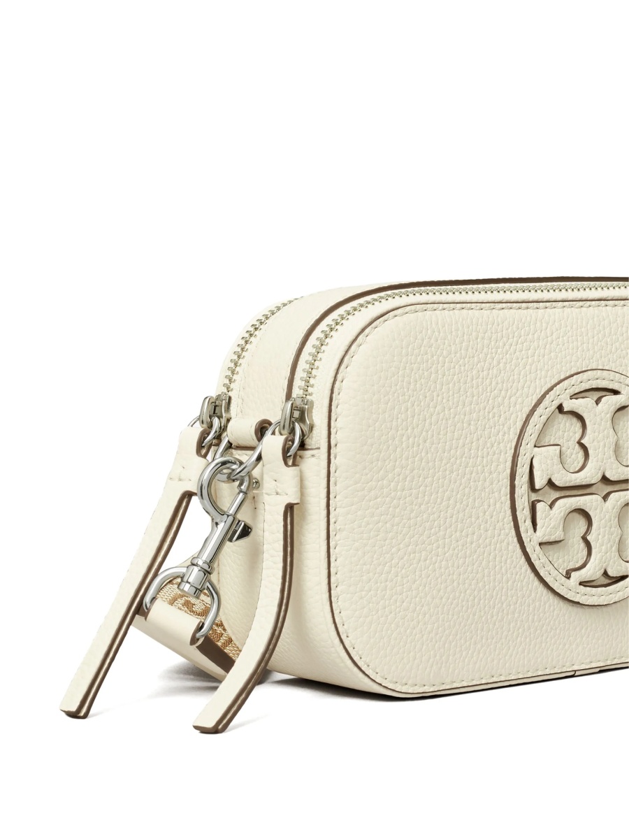 Geanta tip postas Tory Burch neutra din piele - Img 3