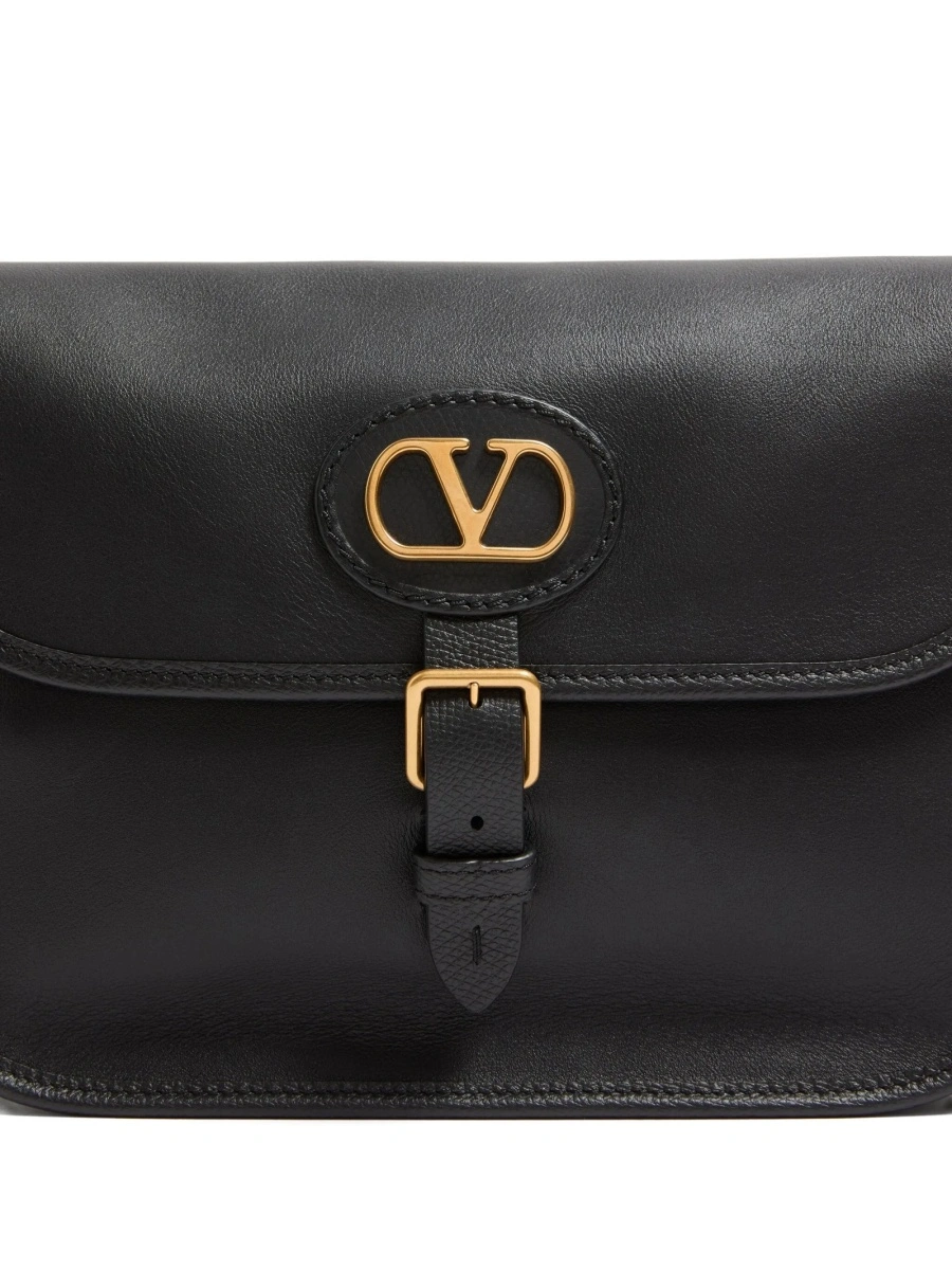 Geanta tip postas Valentino Garavani neagra din piele - Img 4