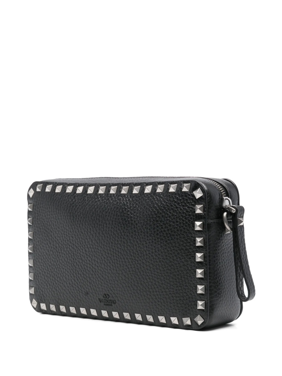 Geanta tip postas Valentino Garavani Rockstud neagra din piele - Img 3