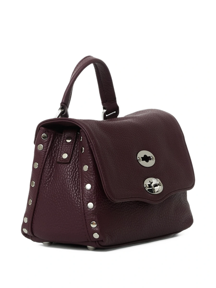 Geanta tip postas Zanellato violet din piele - Img 3