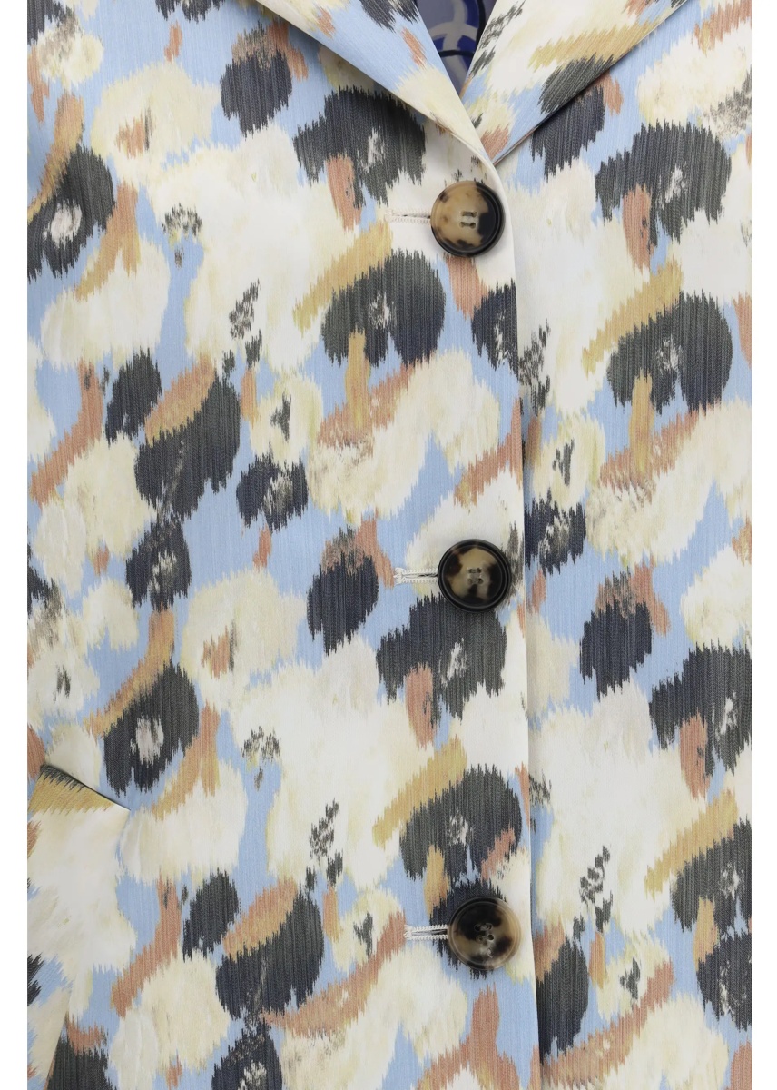 Geci Printed button parka Coat - Img 3