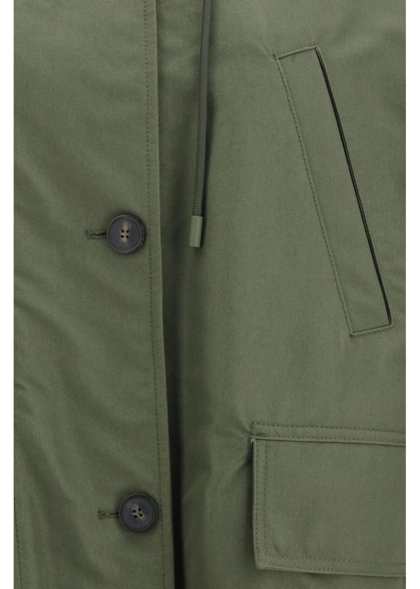 Geci Water-repellent canvas midi Parka - Img 3