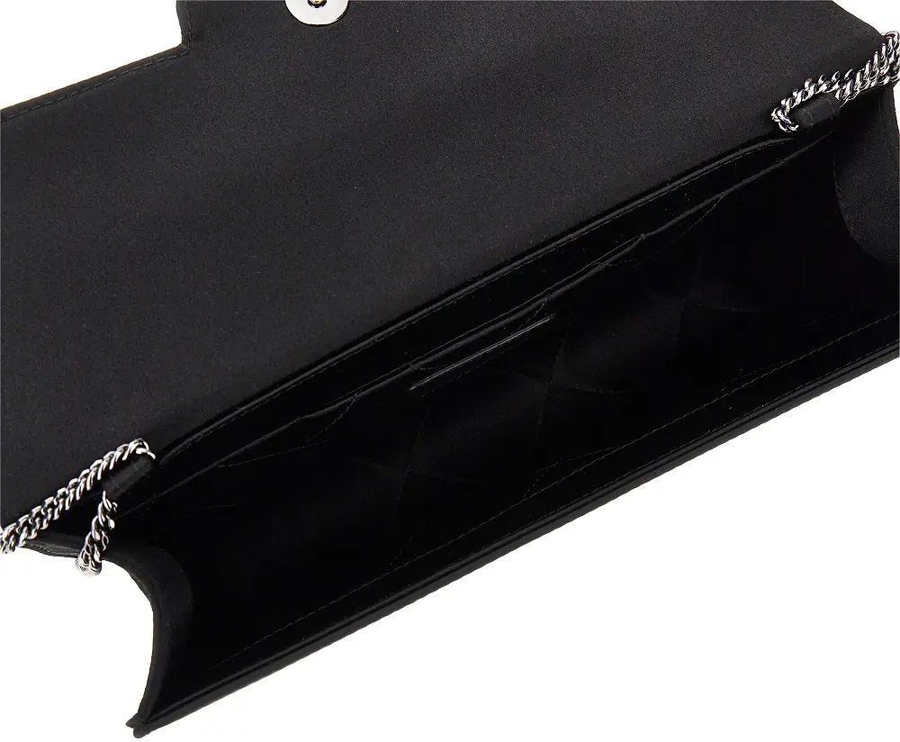 Genti 'Efflorescence' satin pouch with rhinestones - Img 3