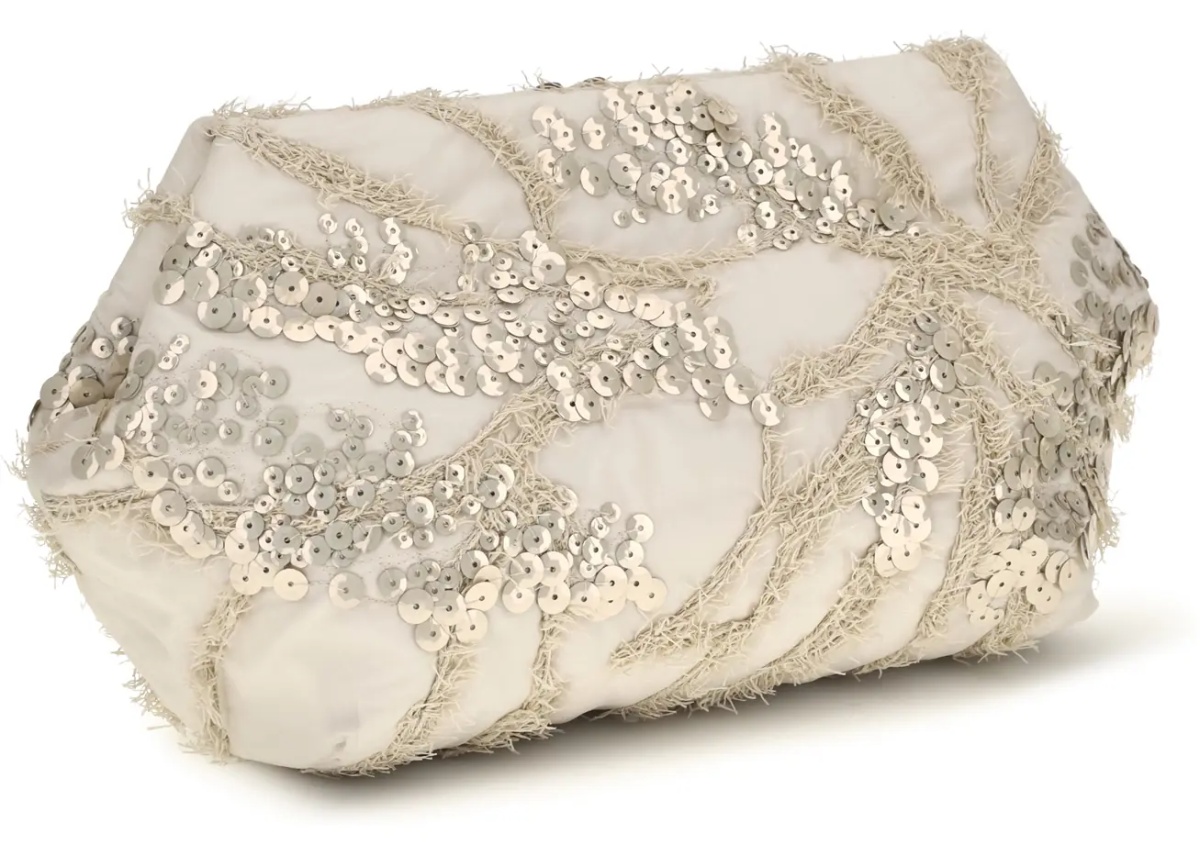 Genti Embroidered silk organza Clutch - Img 3
