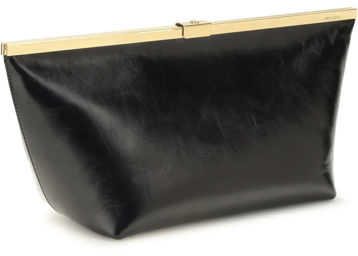 Genti Large Ganache Biker Leather Clutch - Img 3